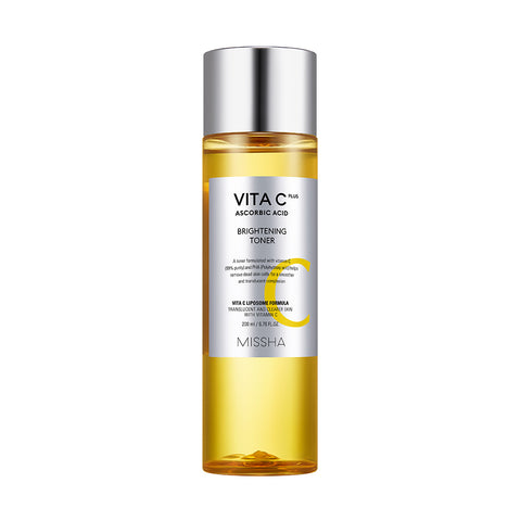 MISSHA Vita C Plus Brightening Toner-brightening toner made with 99% Vitamin C to improve dark spots and uneven skin tone MISSHA Vita C Plus Brightening Toner-brightening toner made with 99% Vitamin C to improve dark spots and uneven skin tone