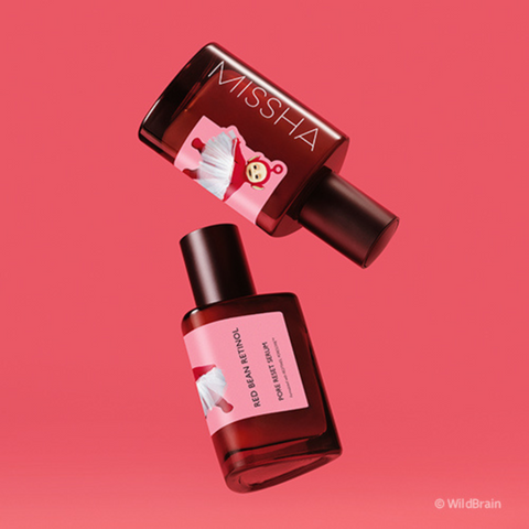 Teletubbies x MISSHA: Red Bean Retinol Pore Reset Serum Ampoule (75ml)