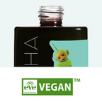 Vegan product with a teletubbies character and 'eve' brand logo on a white background