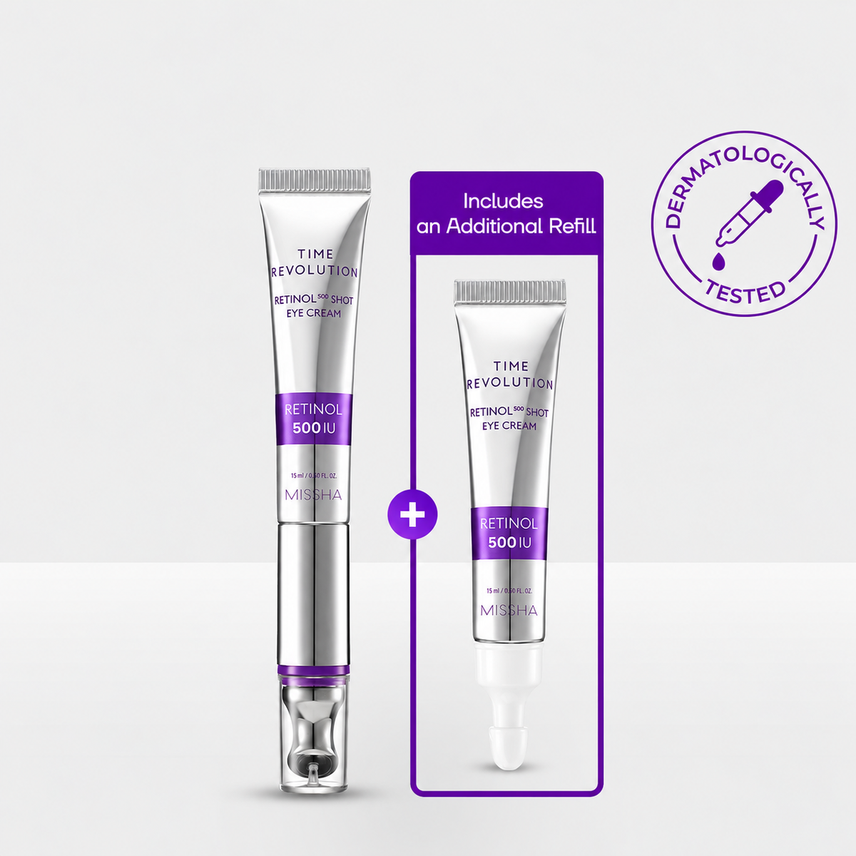 Time Revolution Retinol 500 Shot Eye Cream Duo Set