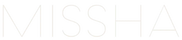 Missha logo in white on a white background