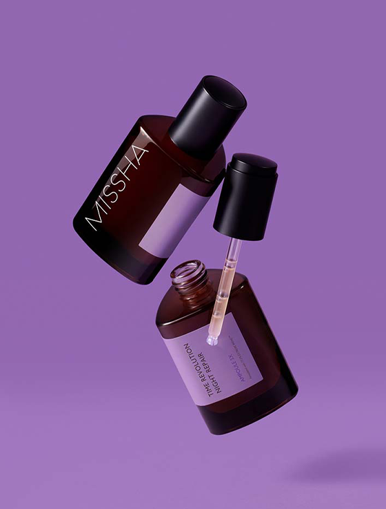 MISSHA Time Revolution Night Repair Ampoule – advanced nighttime serum for youthful, radiant skin.