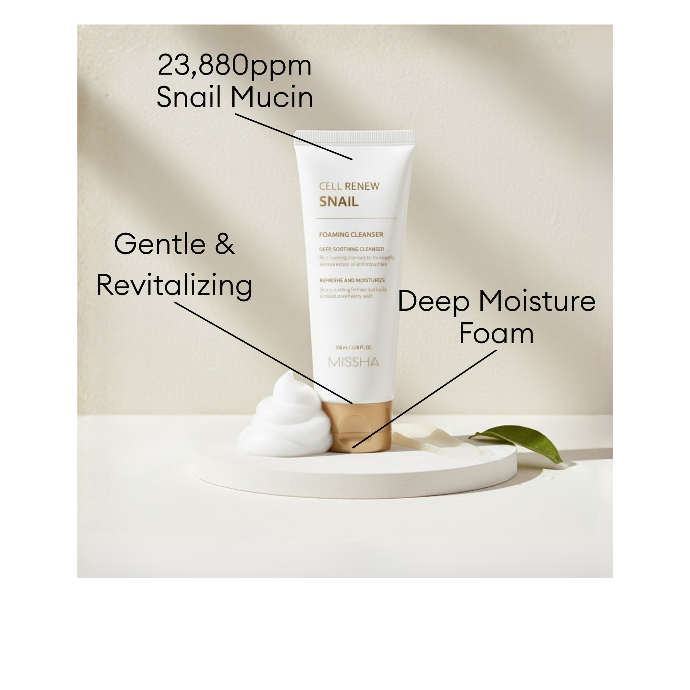 Cell Renew Snail Foaming Cleanser