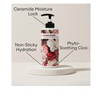 MISSHA Dare Body Flower Market Lotion featuring Ceramide Moisture Lock, Phyto-Soothing Cica, and non-sticky hydration.