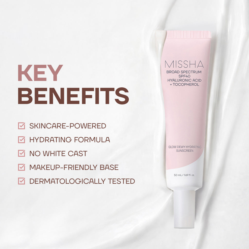 Glow Dewy Hydrating Sunscreen SPF40+ 50ml (OTC)