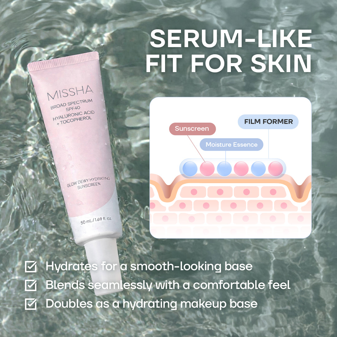 Glow Dewy Hydrating Sunscreen SPF40+ 50ml (OTC)