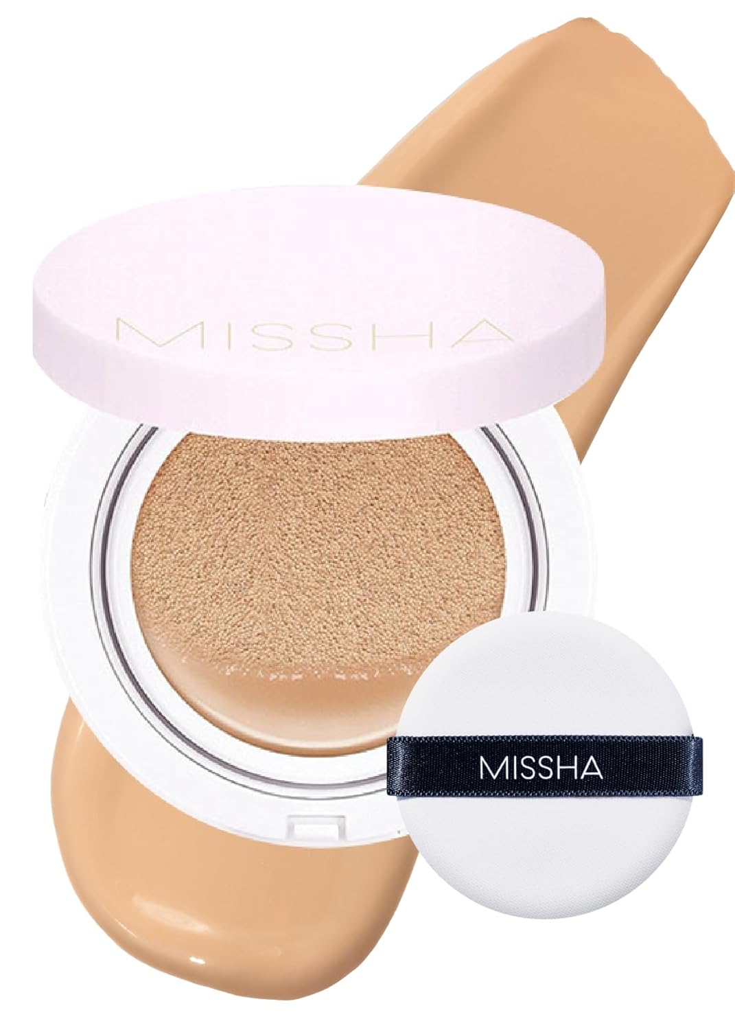 Missha cosmetic compact on a white background