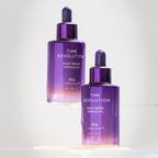 MISSHA Time Revolution Night Repair Ampoule 5X, Korean serum that improves elasticity and dark spots,helps firm skin,brightens skin overnight with model