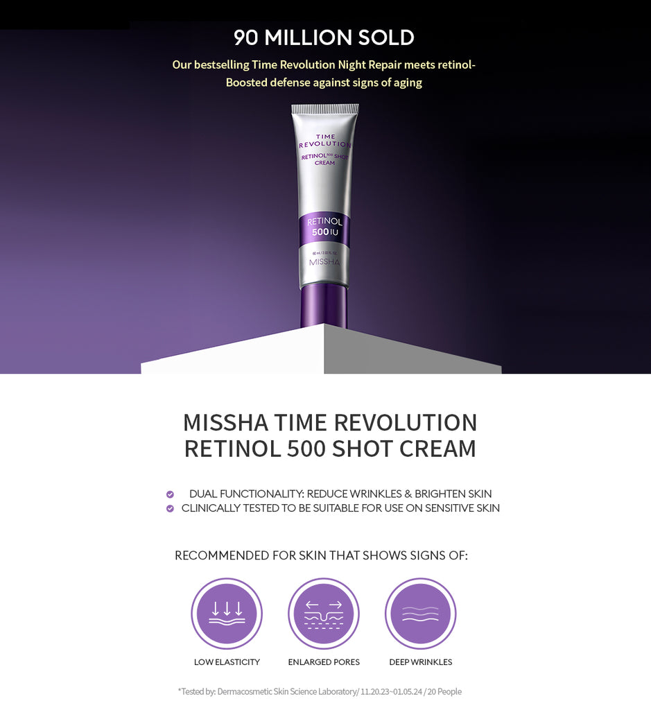 Time Revolution Night Repair Retinol 500 Shot Cream