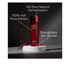 MISSHA Time Revolution Red Algae Treatment Essence featuring 100% Irish Moss Extract and 100-day natural fermentation to help strengthen the skin barrier.