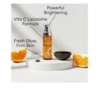 MISSHA Vita C Plus Spot Correcting Concentrate Ampoule with Vita C Liposome formula for powerful brightening and fresh glow.