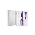 A cosmetic gift set by MISSHA, including a box and various skincare products such as essences and ampoules.