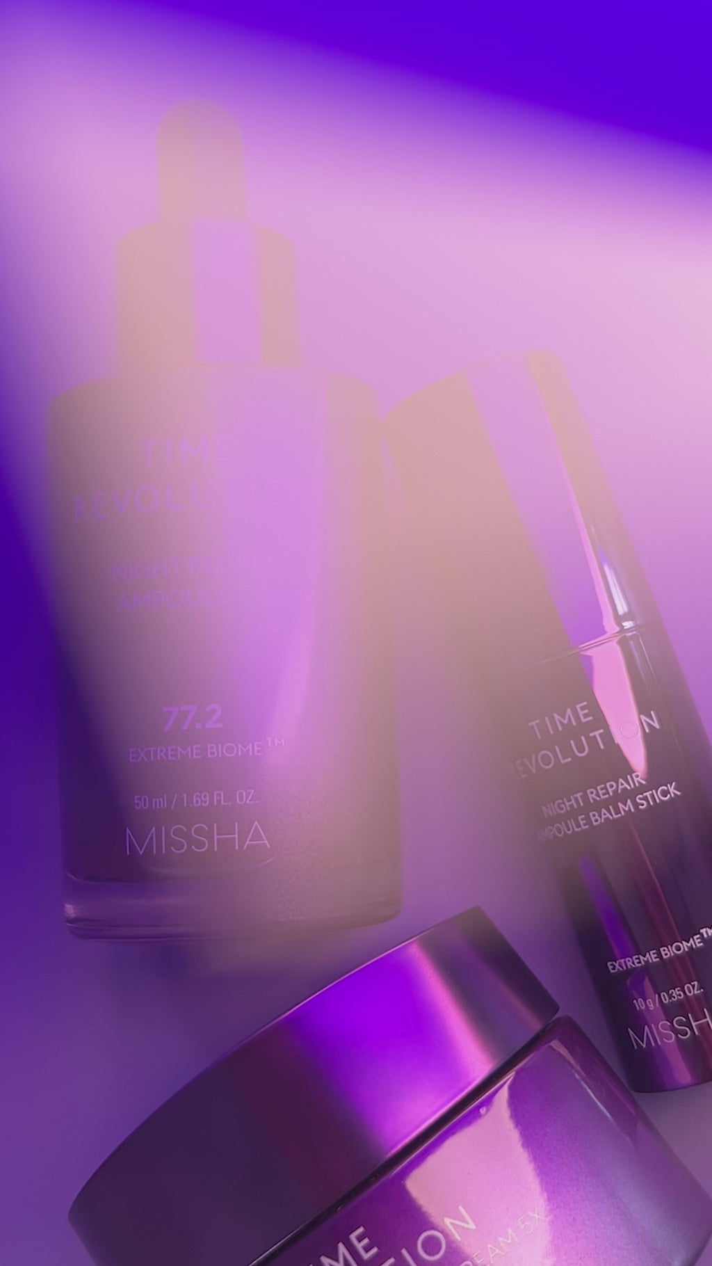 MISSHA Time Revolution Night Repair Ampoule 5X, Korean serum that improves elasticity and dark spots,helps firm skin,brightens skin overnight.