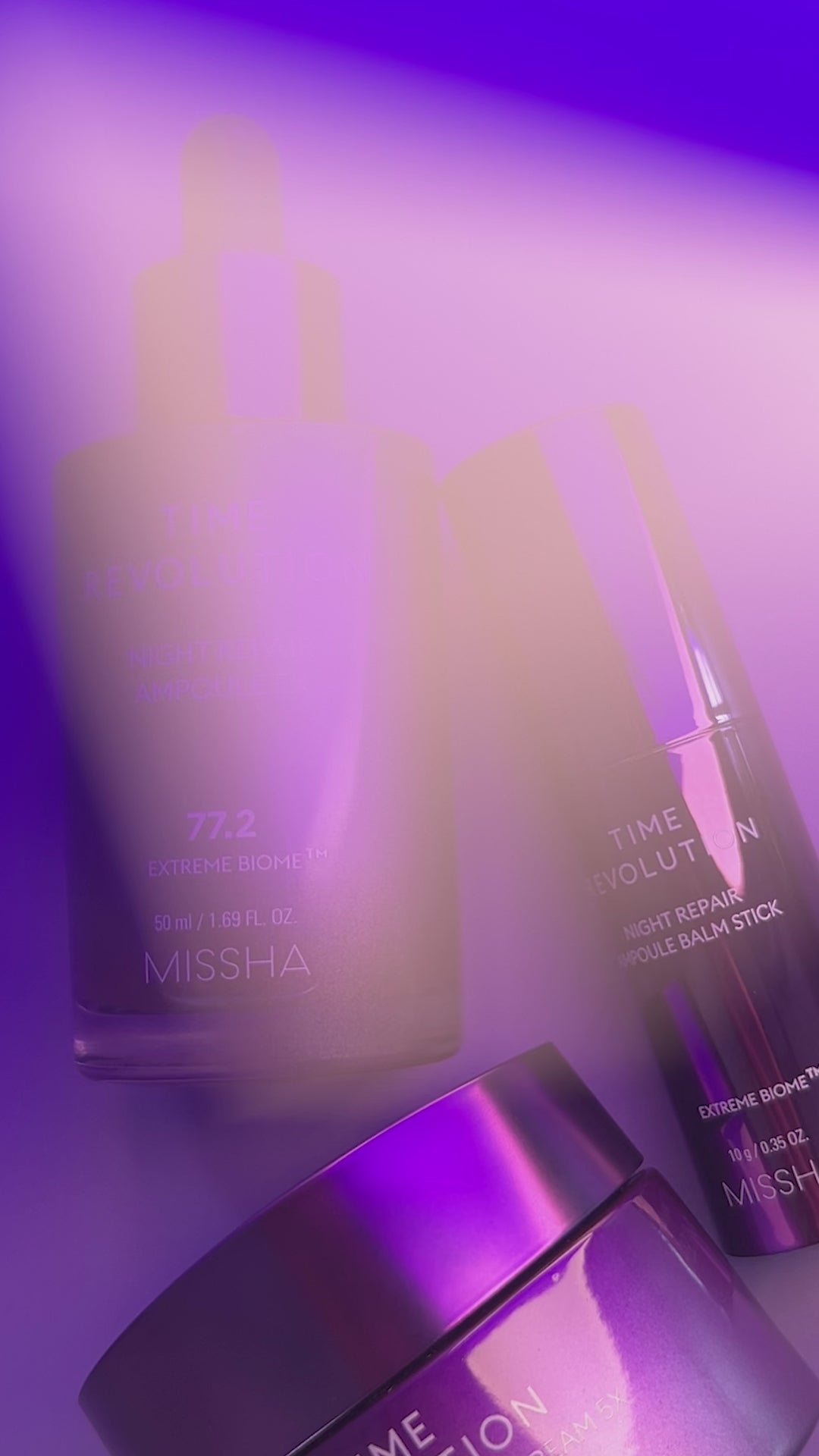 MISSHA Time Revolution Night Repair Ampoule 5X, Korean serum that improves elasticity and dark spots,helps firm skin,brightens skin overnight.