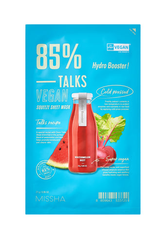 Talks Vegan Squeeze Sheet Mask [Hydro Booster] - Missha. ABLE CNC US Inc