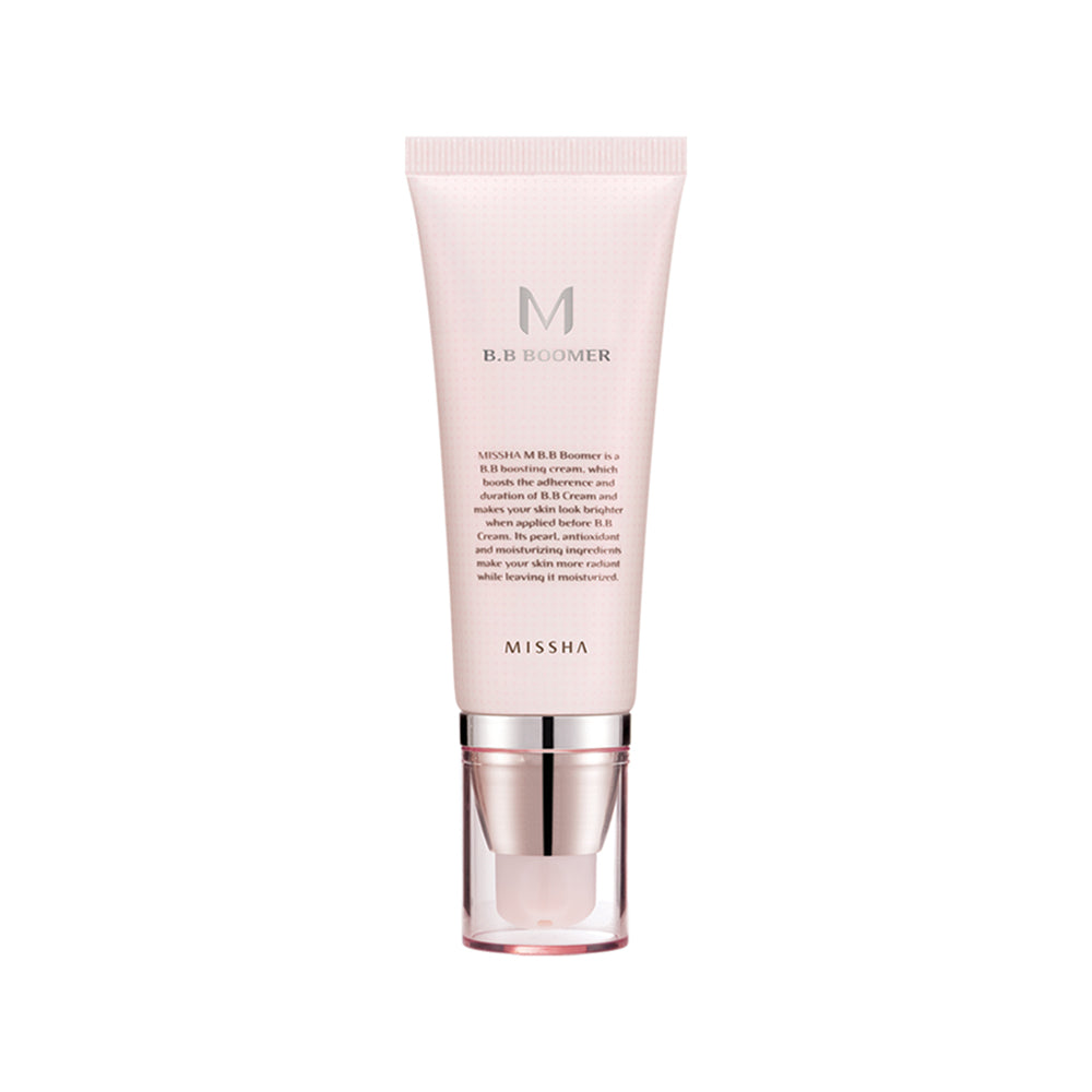 MISSHA M BB Boomer, illuminating Korean primer that brightens skin and helps adherence of foundation.Use before foundation.