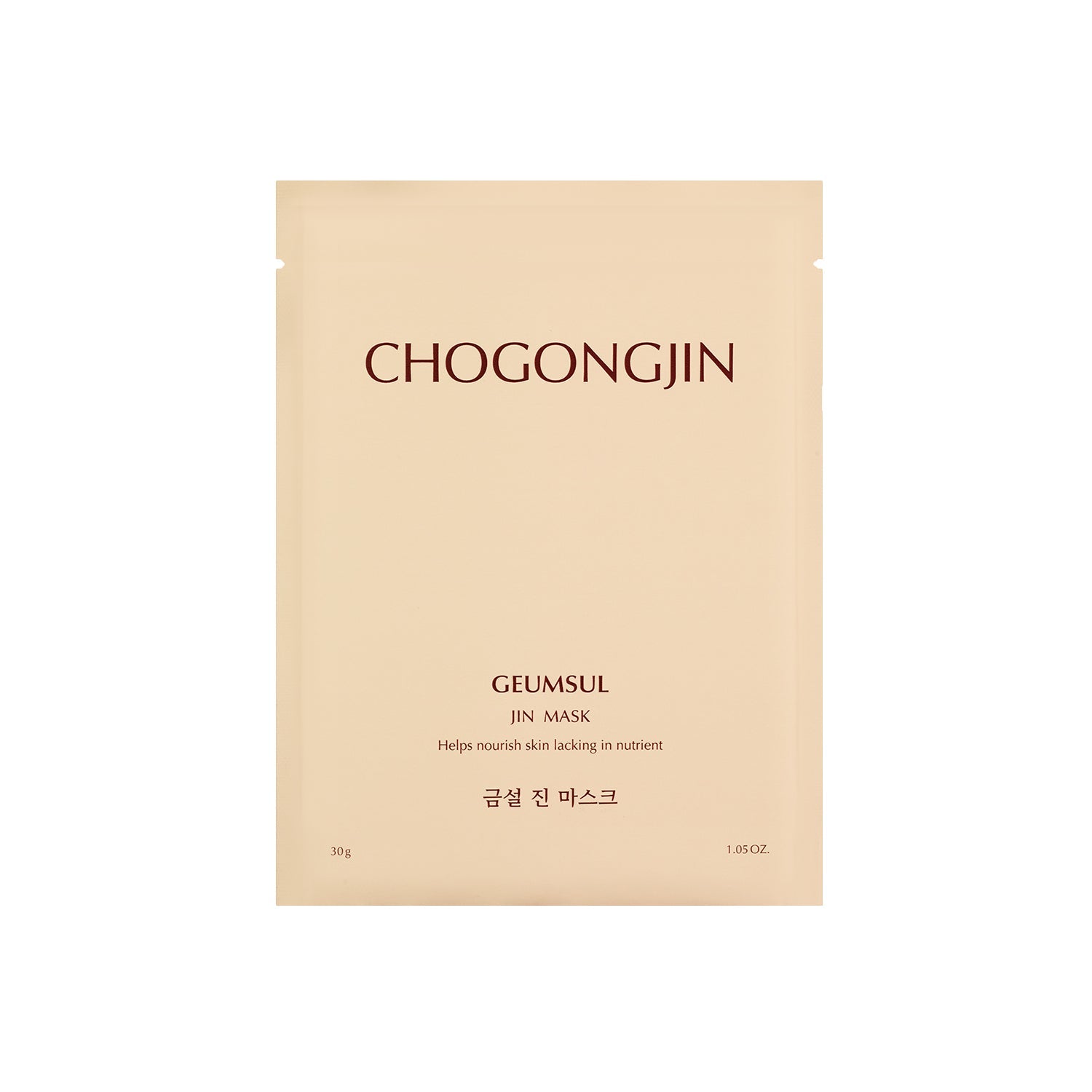 Packaging of Chogongjin Geumsul Jin Mask 