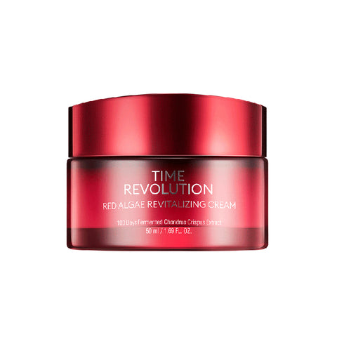 MISSHA Time Revolution Red Algae Revitalizing Cream, Korean cream for stressed skin and strengthens the skin to retain moisture