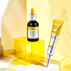 MISSHA Vita C Plus Spot Correcting and Firming Ampoule, 2 in 1 Korean serum with 99% vitamin C and collagen for aging skin