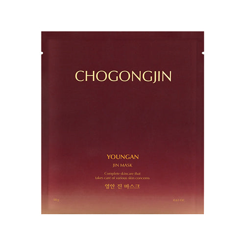 MISSHA Chogongjin Youngan Jin Mask sheet for anti-aging and firming care, enriched with Korean Red Ginseng to nourish and revitalize skin